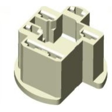 СЦНК.757555.348.05.00 Колодка гнездовая 6-ти контактная 6,3мм аналог АвтоВАЗ 2105-3724348-10