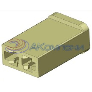 СЦНК.757555.428.08.00 Колодка гнездовая 2-х контактная 2,8мм аналог АвтоВАЗ 2108-3724428