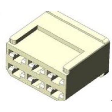 СЦНК.757555.503.00.00 Колодка гнездовая 6-ти контактная 6,3мм аналог АвтоВАЗ1/02503, АМР 925276
