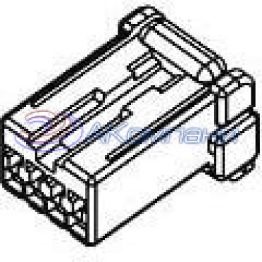 776204-2, Корпус разъема PL 6POS 2.5mm Crimp ST Cable Mount Automotive