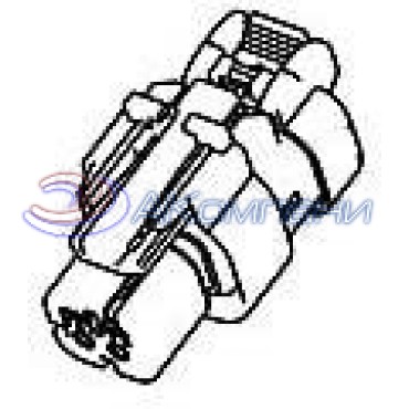 776427-4, Корпус разъема, AMPSEAL, Штекер, 2 контакта PLUG ASSY 14-18 AWG синий