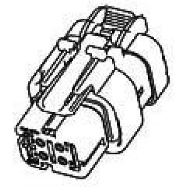 776487-2, Корпус разъема 4.5mm, AMPSEAL 16, Штекер, 4 контакта PLUG ASSY 14-20 AWG серый