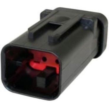 776488-1, Корпус разъема 5.3mm, AMPSEAL 16, Гнездо, 4 контакта  CAP ASSY 14-20 AWG красный