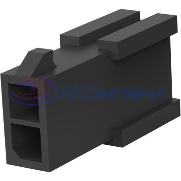 794616-2, Разъем АС "папа" PIN 2 без контактов 3мм провод