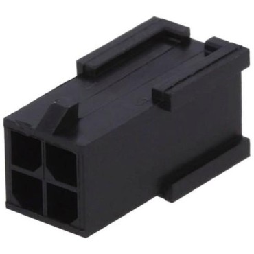 794616-4, Разъем АС "папа" PIN 4 без контактов 3мм провод