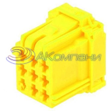 8-968971-1 Корпус разъема MCP 2.8 вилка "мама" 9 контактов желтый