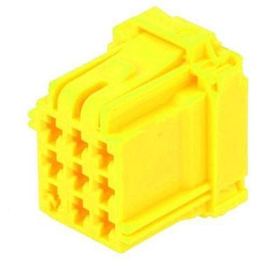 8-968971-1 Корпус разъема MCP 2.8 вилка "мама" 9 контактов желтый