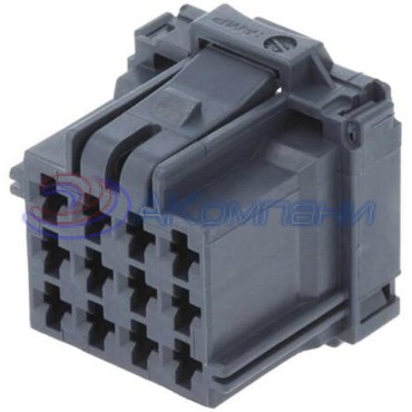 8-968972-2 Корпус автомобильного разъема AMP MCP 2.8 2.LOCKING, вилка 12 контактов серый