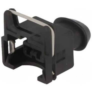 827551-8, Корпус разъема 5мм Junior Timer, вилка, "мама", 2 контакта