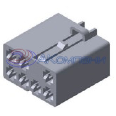 Ф57.830.081 Колодка переключателя стеклоподъемника гнездовая, 7-контактная, натуральная, под контакт AMP 964284-2