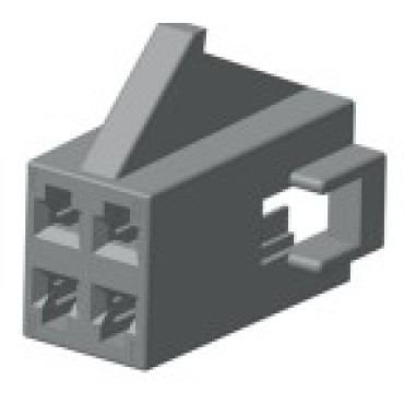 Ф57.830.105 Колодка 4 конт. технамид черный