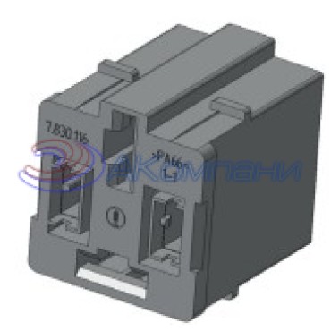 Ф57.830.116 Колодка гнездовая реле 4-контактная (под контакты Ф57.732.044 и Ф57.732.085)