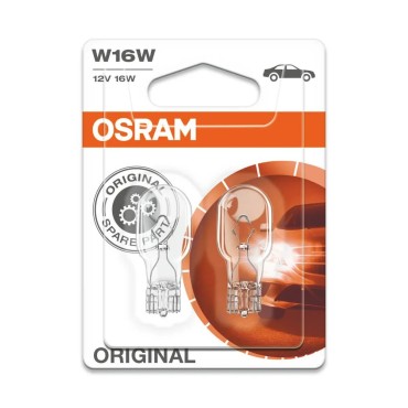 Лампа накаливания W16W (W2.1x9.5d) 12V OSRAM