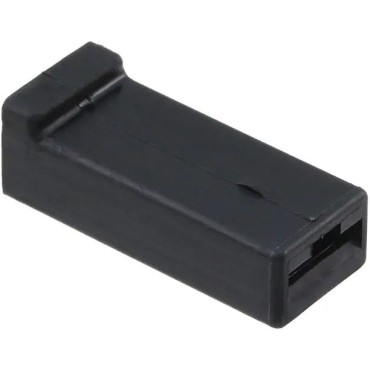 925324-1 Корпус наконечника, "мама", с защелкой, для наконечников 6,3мм черный