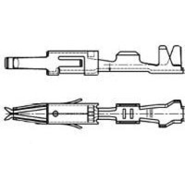 962876-5, Контакт гнездо с замком 1,6мм сечение 0,5-1,0мм2, 17-20AWG