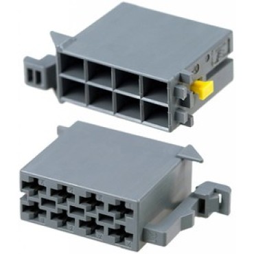 963120-1 Корпус разъема розетка 8 контактов 5мм прямой монтаж на кабель серый