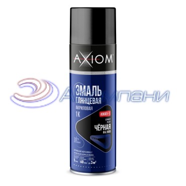 Эмаль глянцевая акриловая 1К чёрная 650мл Axiom A9681-1