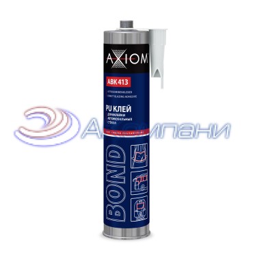 Клей полиуретановый для вклейки автомобильных стёкол, чёрный Axiom ABK413