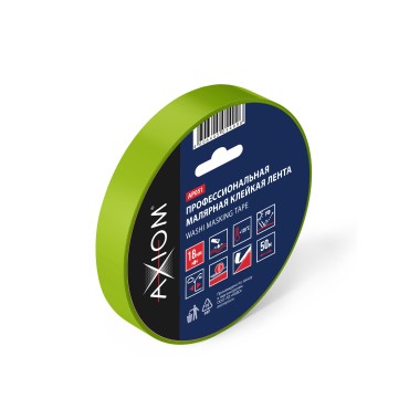 Профессиональная малярная клейкая лента 24 мм х 50 м Axiom AP052