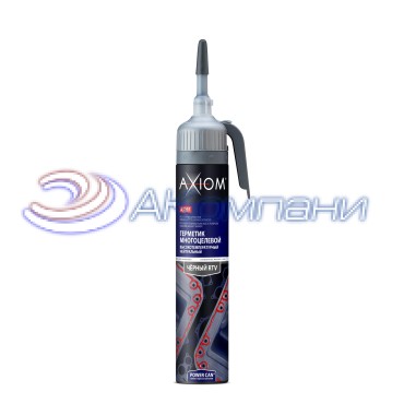 Герметик многоцелевой высокотемпературный черный нейтральный с автоподачей Axiom AS207