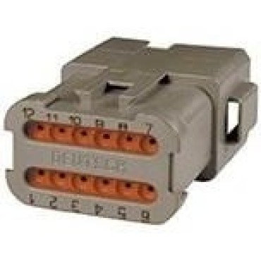 DT04-12PA-BE02, Разъем 12 POS REC Gray