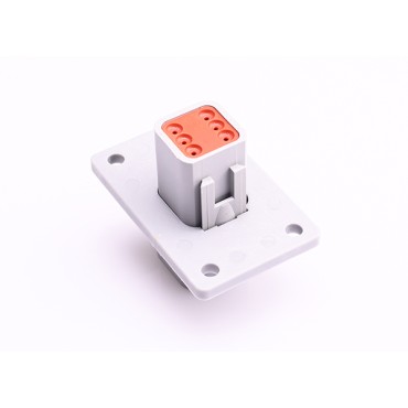 DT04-6P-L012 Корпус разъема REC, 6P, GRY, N, FLANGE