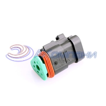 DT06-3S-EP06 Корпус разъема 3P DT PLUG ASM ENH SEAL RET, END CP