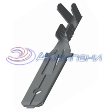 Ф57.732.039-01 Наконечник штыревой 6,3мм, сечение 4,0-6,0мм2 с монтажным усиком, Хп