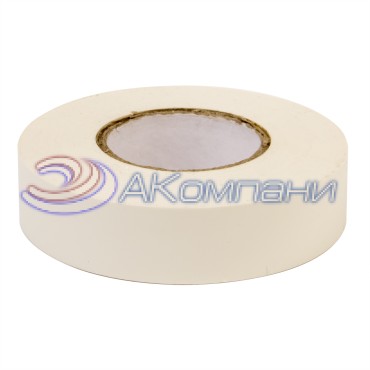 Лента изоляционная ПВХ 15x0,13 10м в рулоне Белая