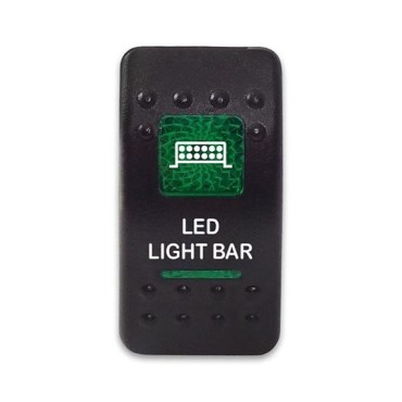 SF50713-6-4P-A6BG-09 Переключатель типа Carling, 12-24В ON-OFF «LED Light Bar» с зелёной подсветкой 4 контакта