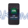 SF50713-6-4P-A6BG-09 Переключатель типа Carling, 12-24В ON-OFF «LED Light Bar» с зелёной подсветкой 4 контакта