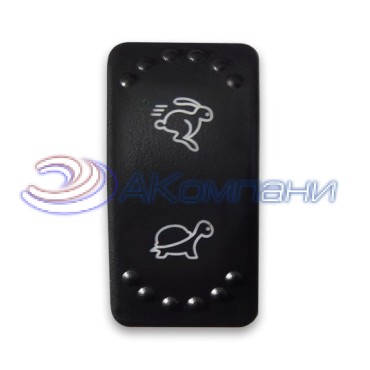 SF50713-7-4P-BLBW-01 Переключатель типа Carling, 12-24В (ON)-OFF «Маяк» с белой подсветкой 4 контакта