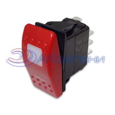 SF50714-2-A6RWBW Переключатель типа Carling, 12-24В (ON)-ON с белой подсветкой