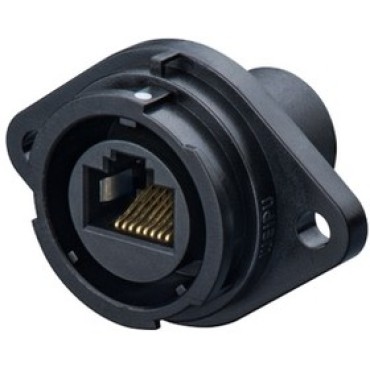 Блочная розетка с фланцем 2 отв. 45 контактов SY2513/SRJ45B-C