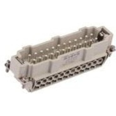 T2040242101-000, Разъем HDC, "папа", HE, PIN: 24, 24+PE, размер 8, 16А, 500В, 104x27мм