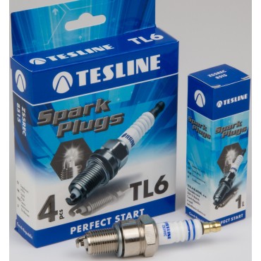 Свечи зажигания TESLINE TL6 для автомобилей GAZ, UAZ двиг. ЗМЗ 405/406/409 ЕВРО-2 (ZS5REC) комплект 4 шт