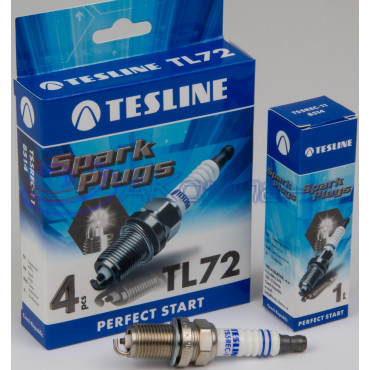 Свечи зажигания TESLINE TL72 для автомобилей GAZ двиг. ЗМЗ 405/409 ЕВРО-3 (TS5REC-11) комплект 4 шт.