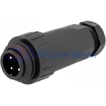 Кабельная вилка 4 контакта WA22J4TE2-CE-8MM