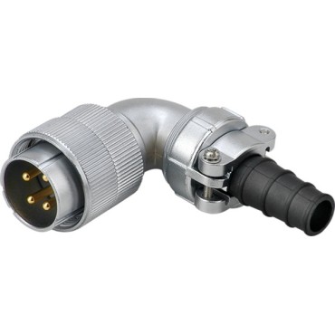 Кабельная вилка 4 контакта угловая WF16J4TW