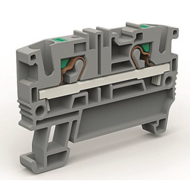 Проходная клемма 2 точки подключения на 4 кв.мм (замена на VPR-4-GY)
