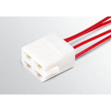 373-01 АХ  Рем.набор-Колодка межжгутовая 4-х клеммная гнездовая серии 6.3, с провод, шт