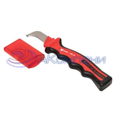 Нож для снятия изоляции с пяткой 1000V WS-31 EKF Professional