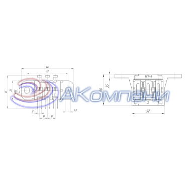 БПР-3 Блок предохранителей тип Норма, 5А, 20А, 25А