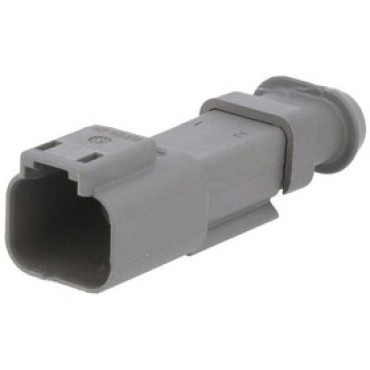 DT04-2P-E008, Разъем вилка REC, 2P, GRY, N, XCAP