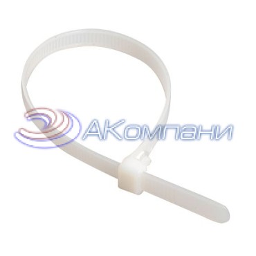 Хомут IEK нейлон, белый 4,8х200мм, 100шт/упак UHH31-D048-200-100