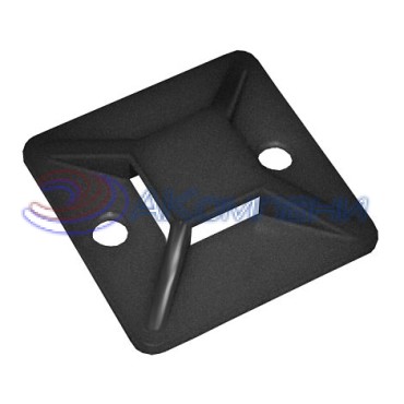 Площадка ПМ под винт IEK, черная 22х16х5мм, 100 шт. UHP33-22-16-5-100-K02