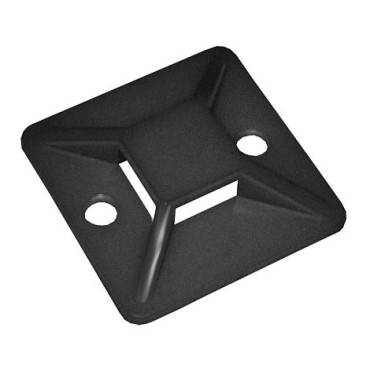 Площадка самоклеящаяся под хомуты IEK, черная 40x40, 100 шт. UHP31-40-100