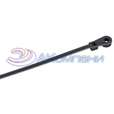 Хомут IEK P6.6 с винтовым креплением черный 2,5х110мм, 100шт/упак UHH12-D025-110-100-K02