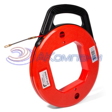 Стальная протяжка в оболочке из полипропилена со сменными наконечниками в пластиковой кассете STP-4.0/30K