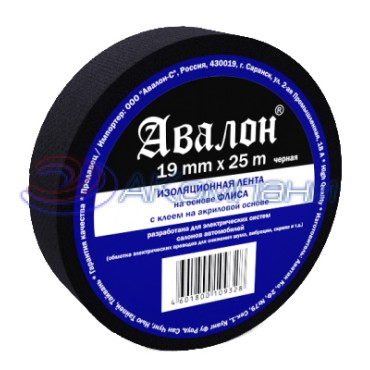 Изолента на основе флиса 19мм х25м Авалон